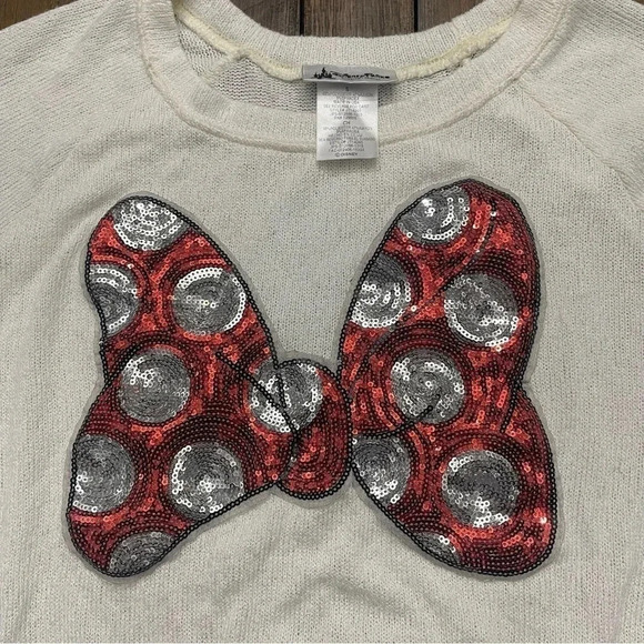 Disney Parks Minnie Bow women’s sweater. Size small. EUC. - Picture 3 of 8